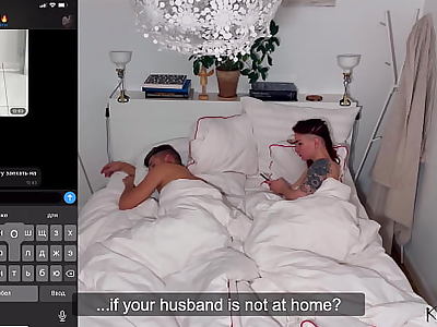 Cheating wife fucks with her husband and lover in one evening KleoModel
