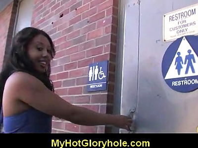 Gloryhole blowjob - Lets clean this white dick 14