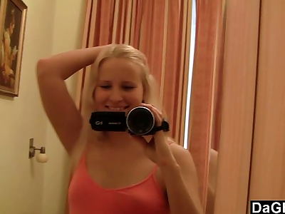 Dagfs - Young Blonde Masturbates In Front Her Mirror